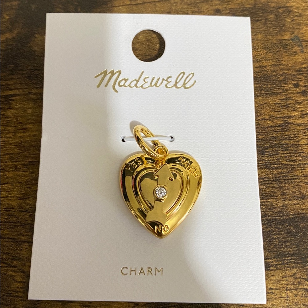 NWT MADEWELL Heart Spinner Charm - Picture 5 of 7